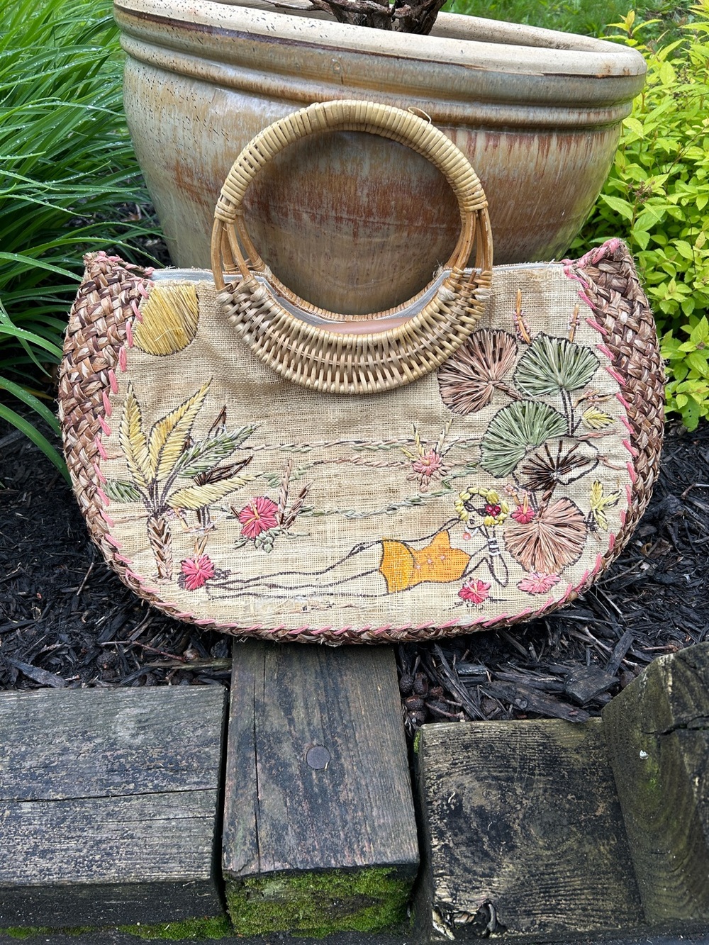 Vintage Paint the Lily Beach Bag in fantastic condition